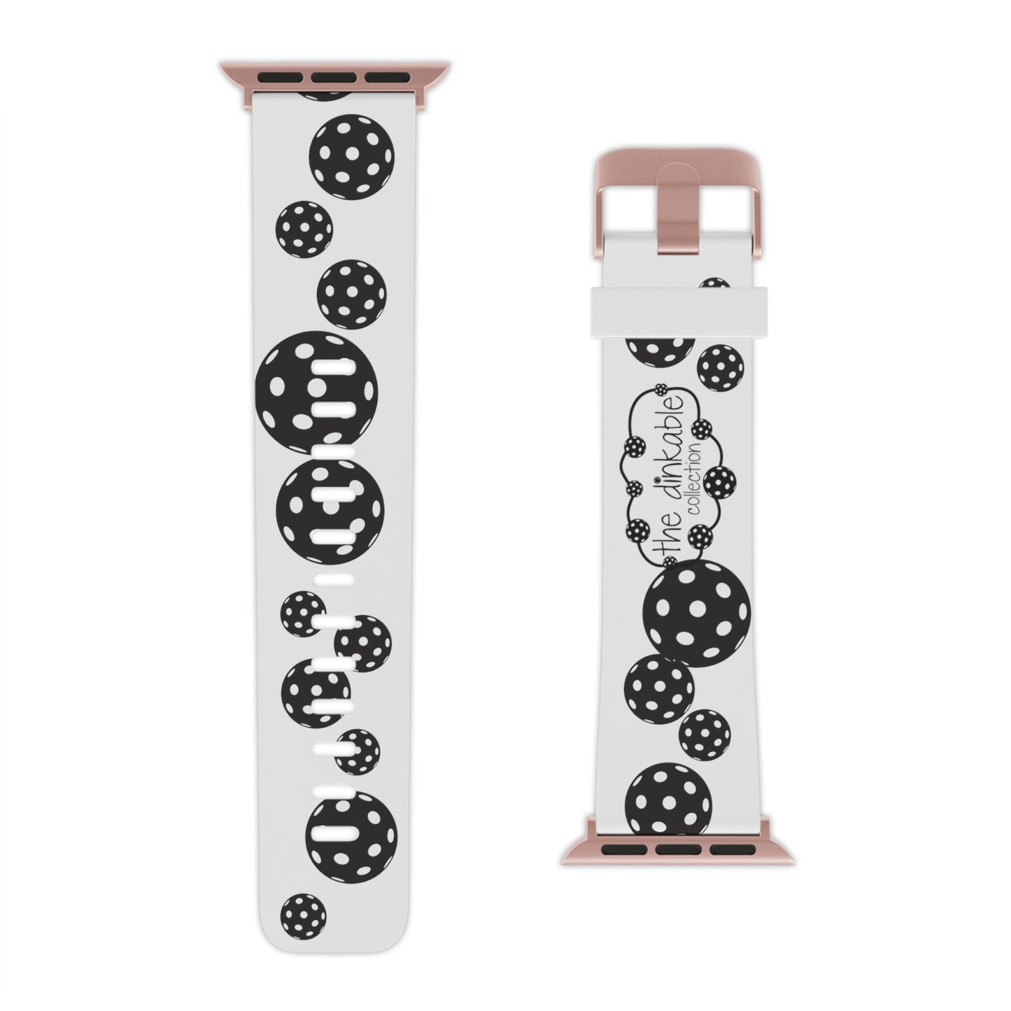 PICKLEBALL Watch Band for Apple Watch BLACK & WHITE