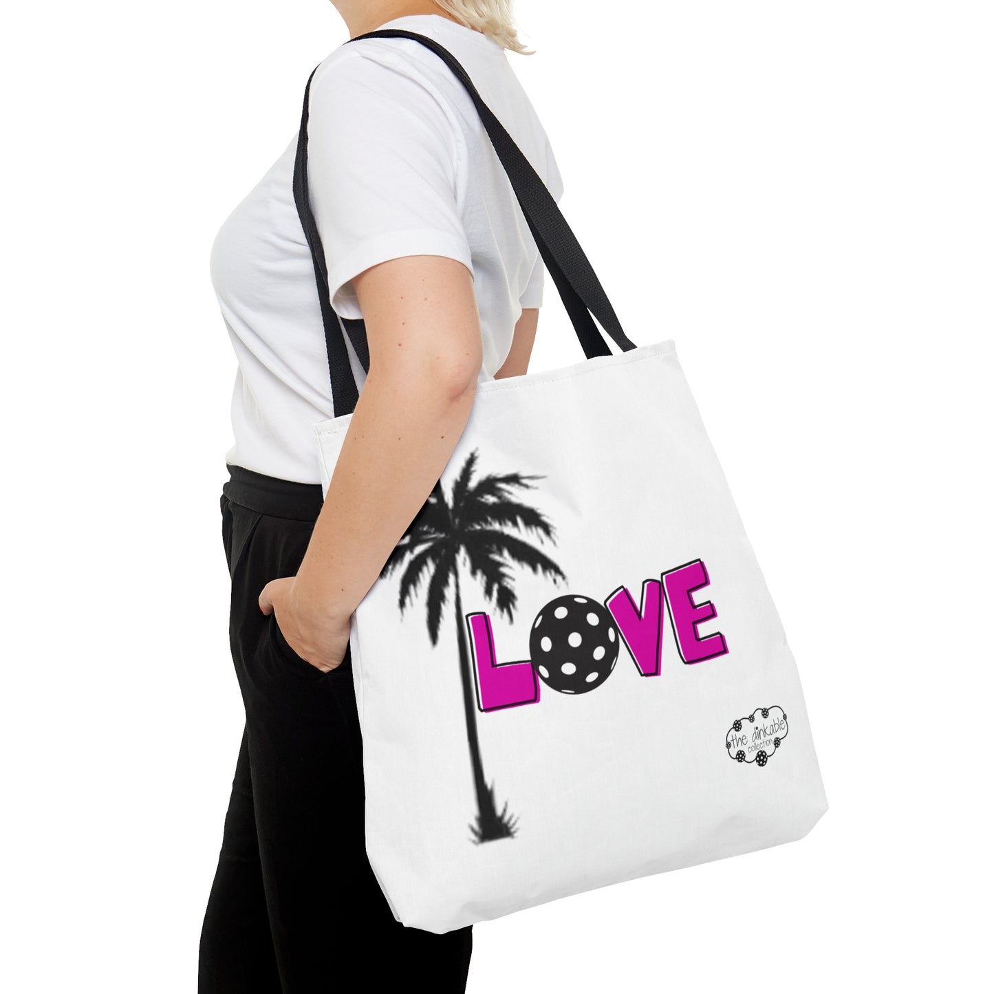 PICKLEBALL TOTE - LOVE JOY w/Palm Tree