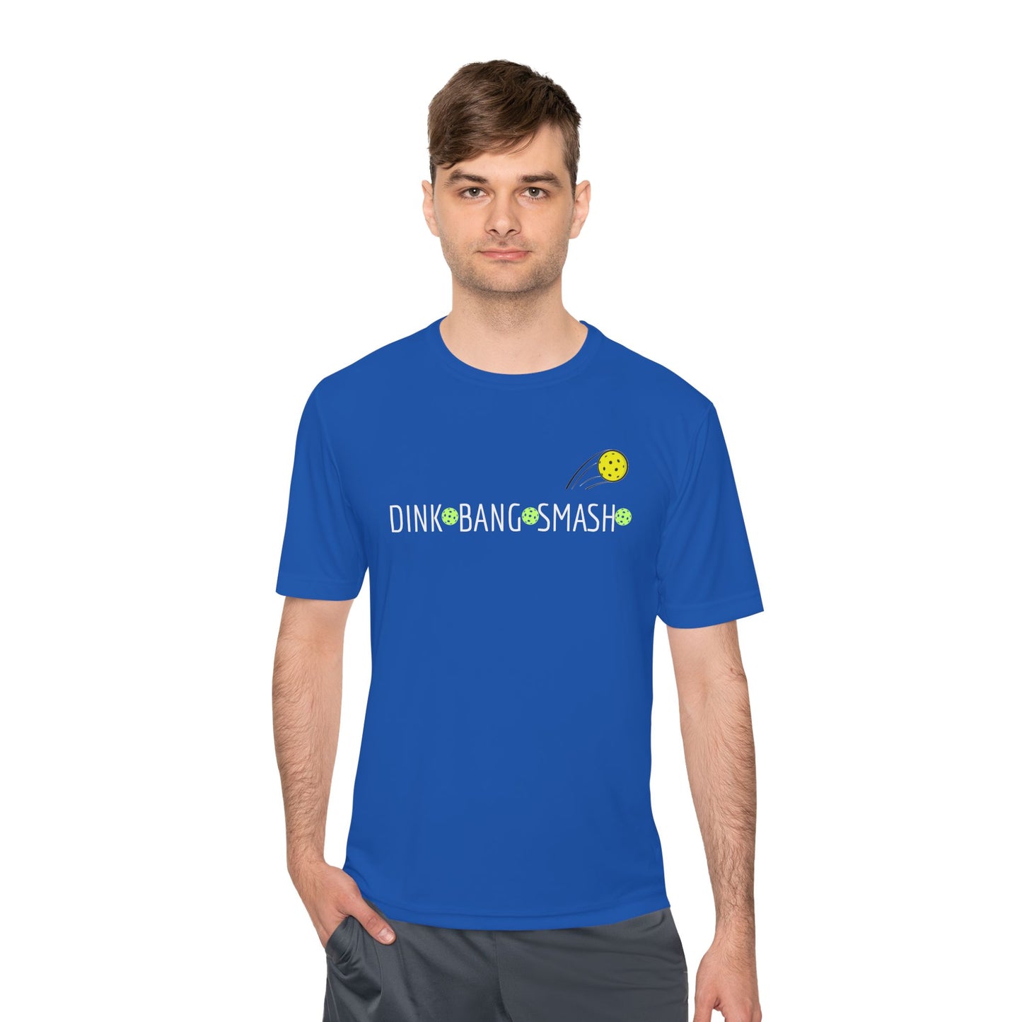 PICKLEBALL - Unisex Moisture Wicking Tee DINK BANG SMASH