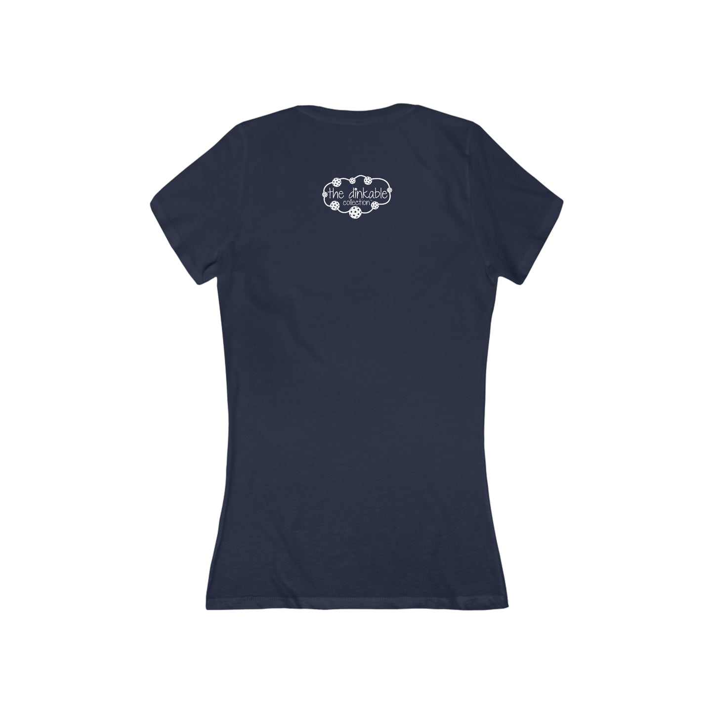 Womens' Jersey Short Sleeve Deep V-Neck Tee - are you a dinker or a banger