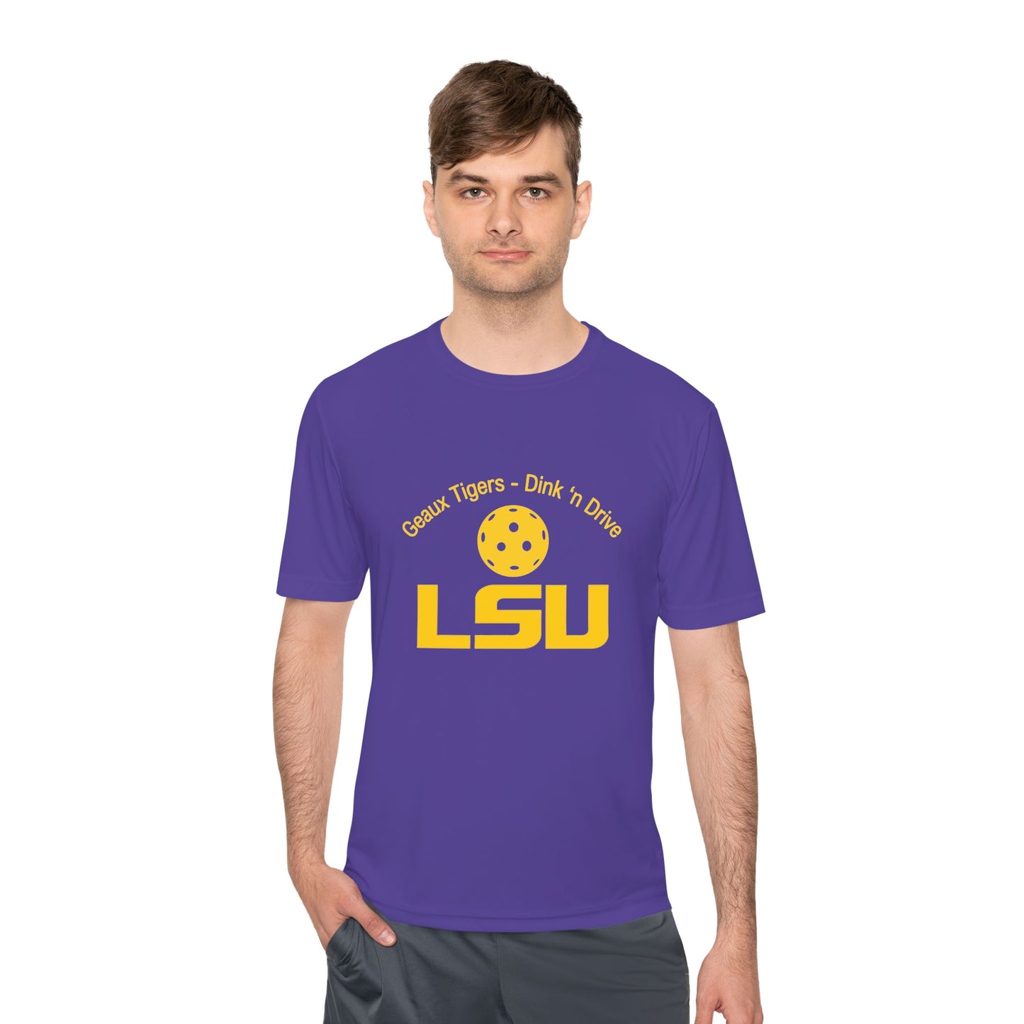 PICKLEBALL Unisex Moisture Wicking Tee - LSU