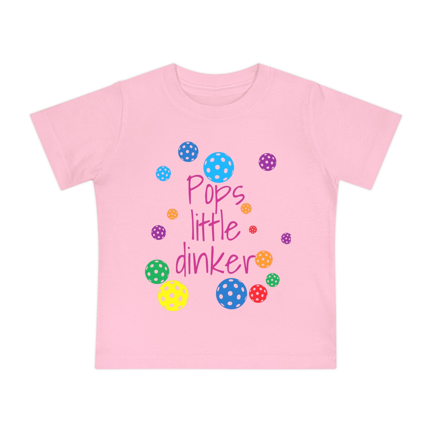 PICKLEBALL - Baby Short Sleeve T-Shirt 'Pops little dinker'