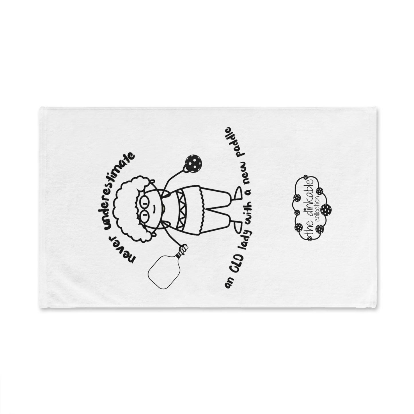 Workout Towel - Never trust an old lady...white