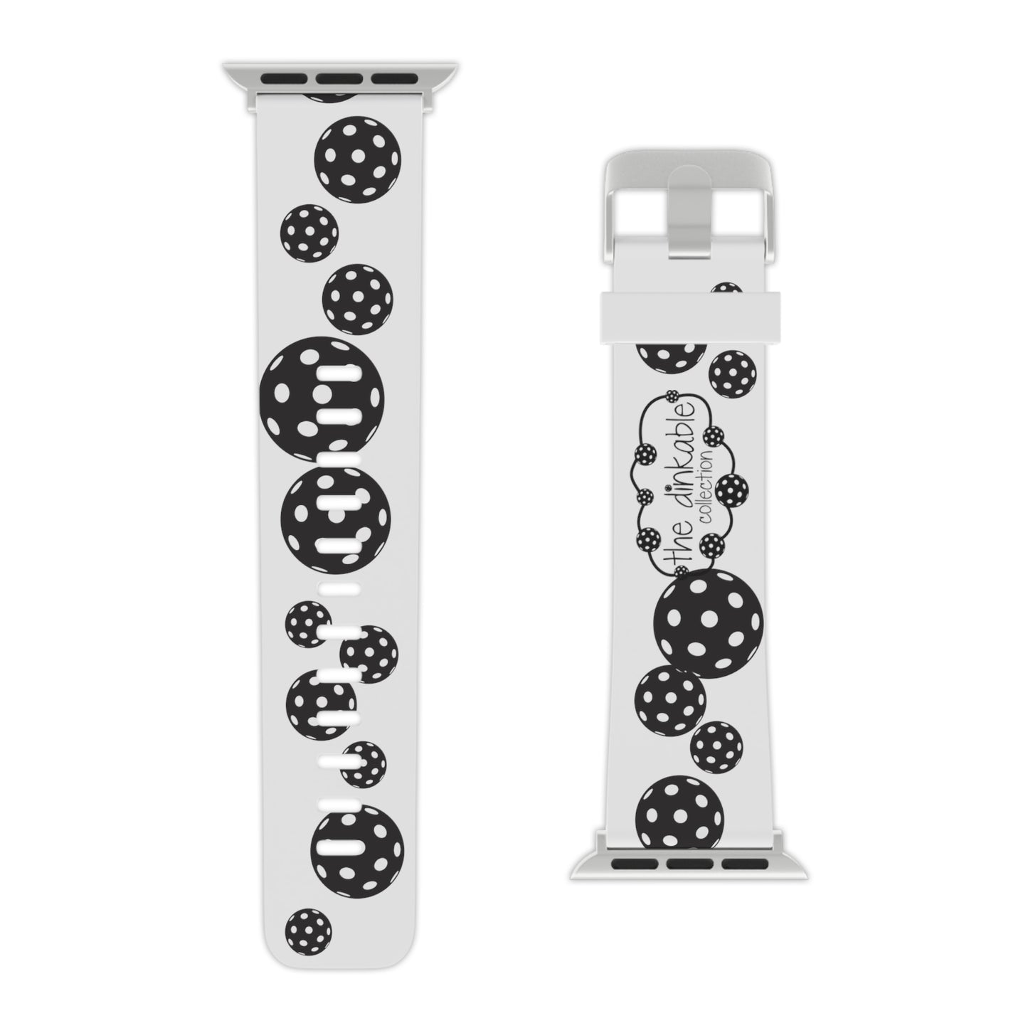 PICKLEBALL Watch Band for Apple Watch BLACK & WHITE