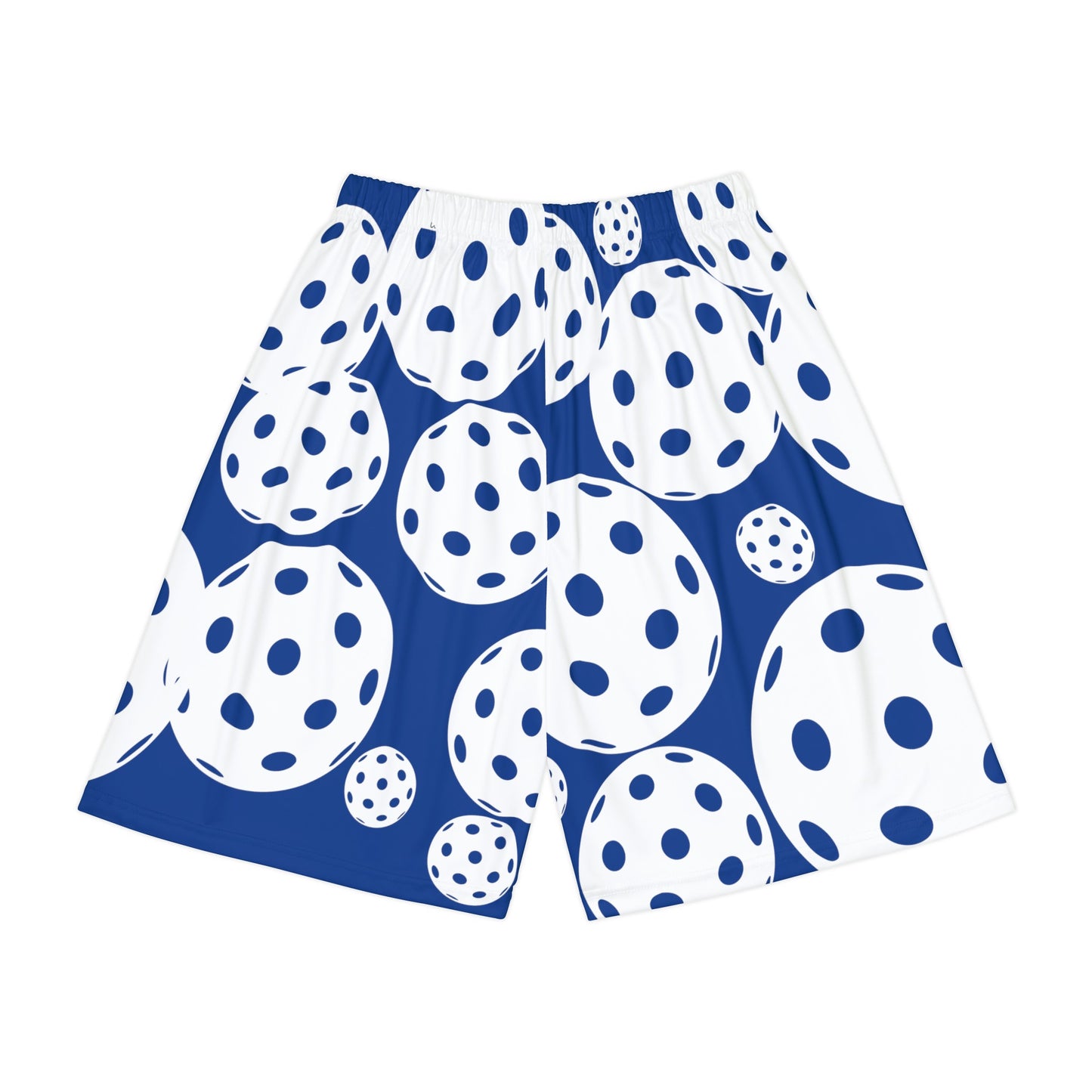 PICKLEBALL Unisex Sports Shorts LONG (AOP) blue/white