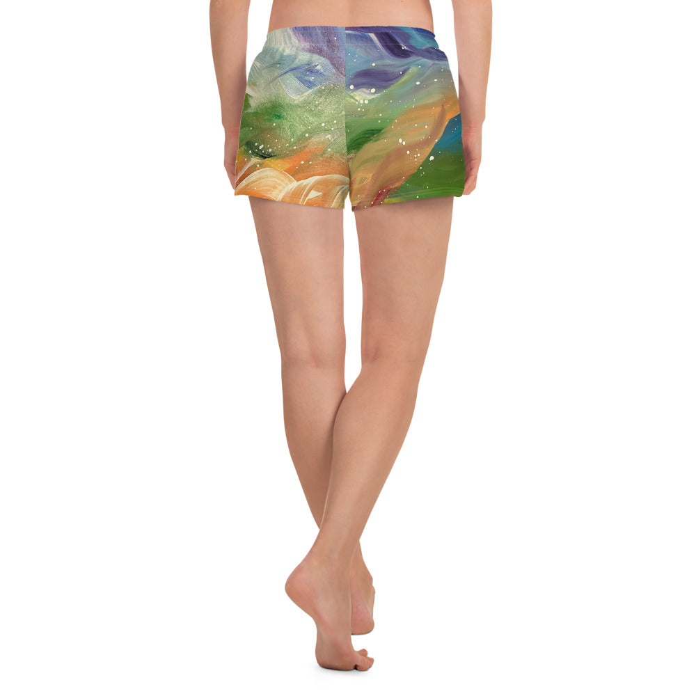 RAINBOW Women’s Recycled Athletic Shorts