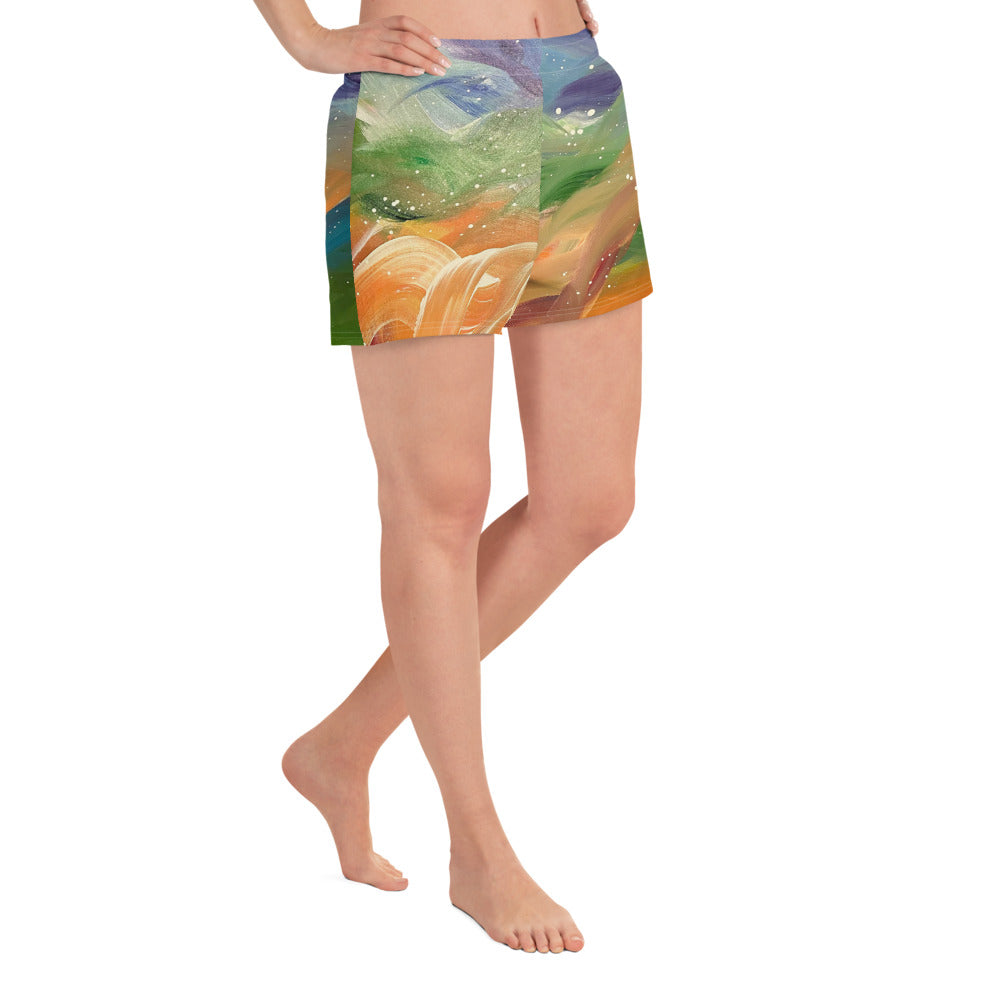 RAINBOW Women’s Recycled Athletic Shorts
