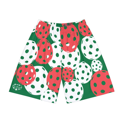 CHRISTMAS PICKLEBALL UNISEX Sports Shorts LONG