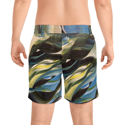 PICKLEBALL UNISEX Mid-Length Shorts (AOP) WAVE RUNNER