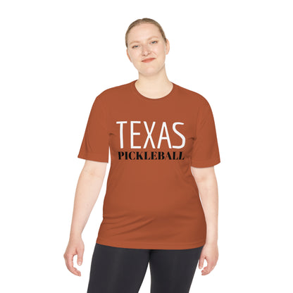 Unisex Moisture Wicking Tee TEXAS PICKLEBALL