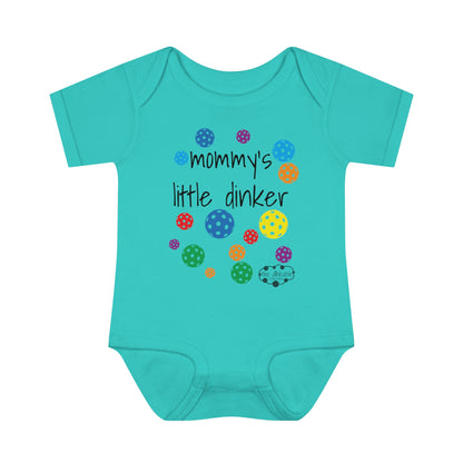 PICKLEBALL Infant Baby Rib Bodysuit - 'mommy's Little dinker'