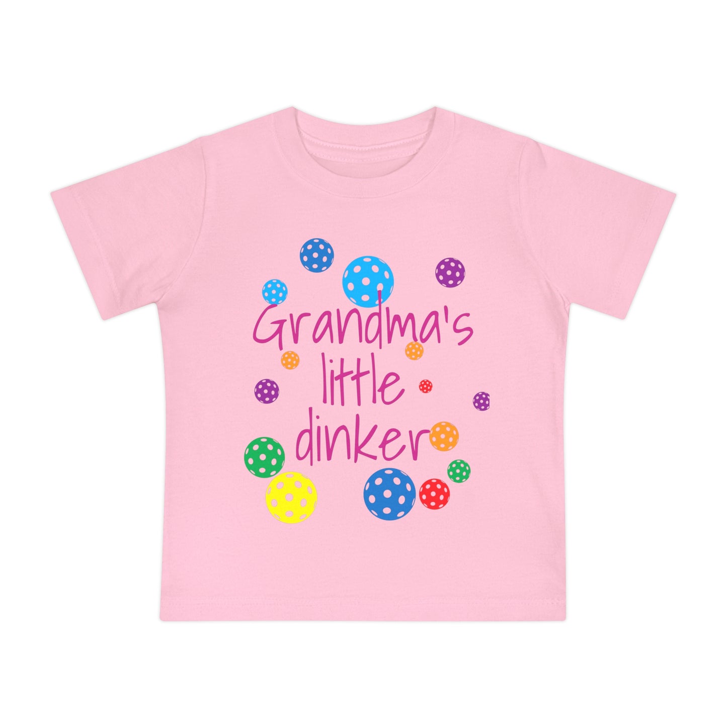 PICKLEBALL - Baby Short Sleeve T-Shirt 'grandma's little dinker'