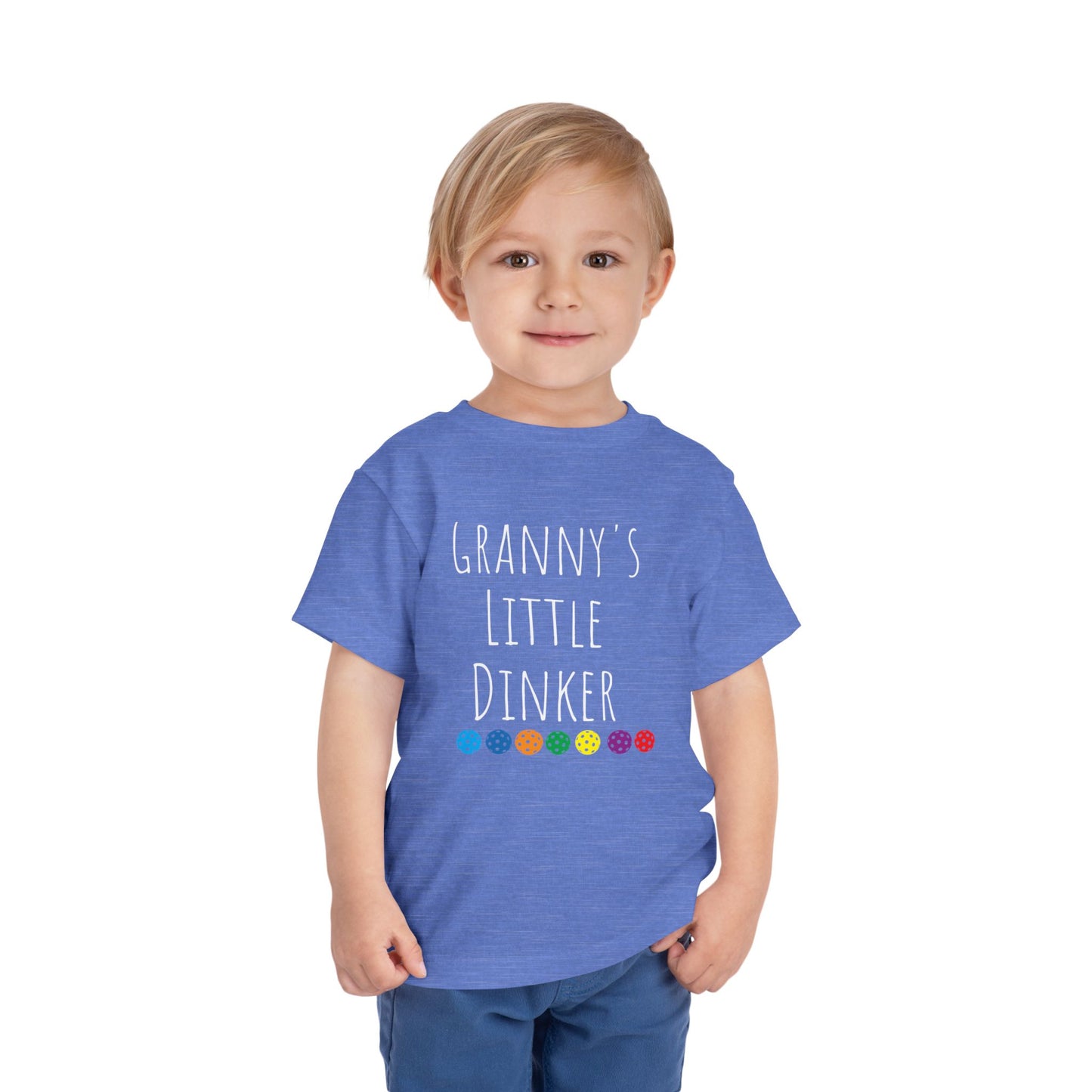 PICKLEBALL Toddler Short Sleeve Tee - grandma's little dinker