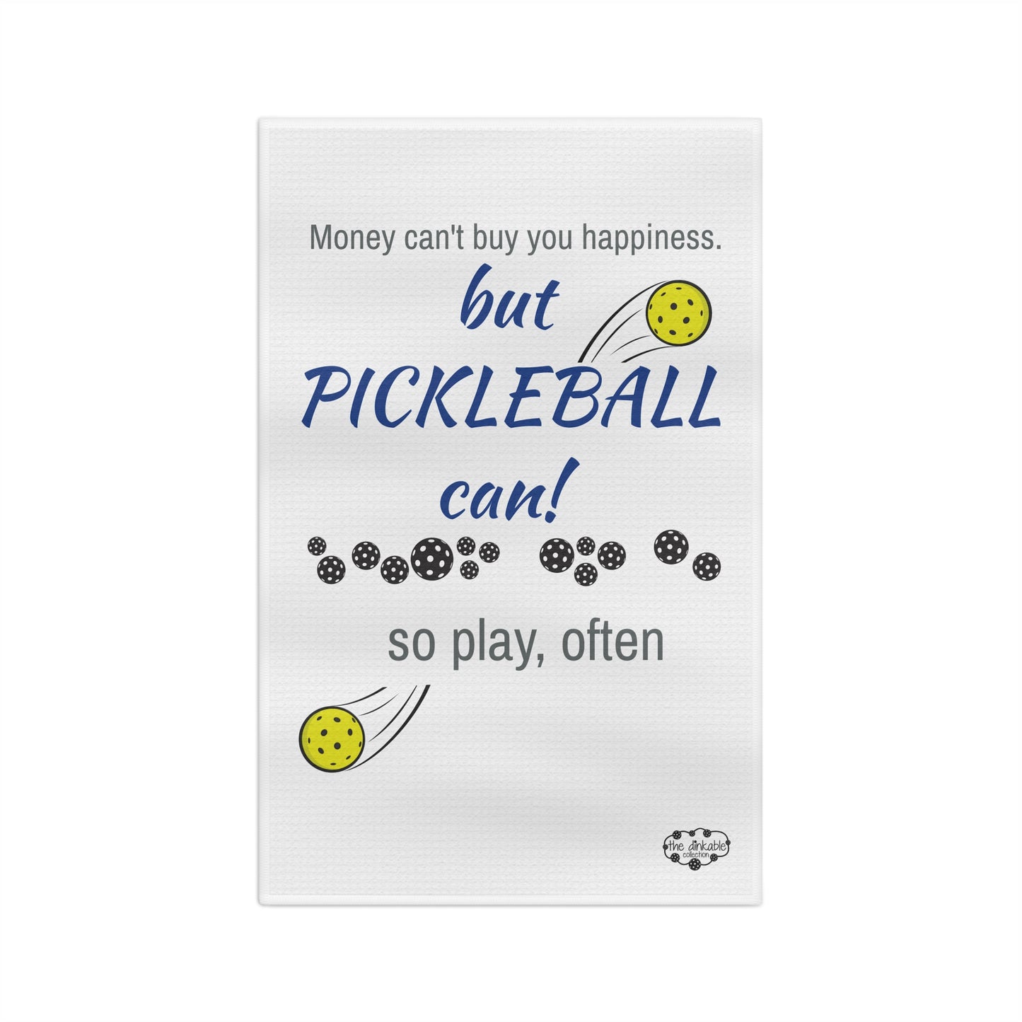 PICKLEBALL Soft Tea Towel - HAPPINESS TEA TOWEL