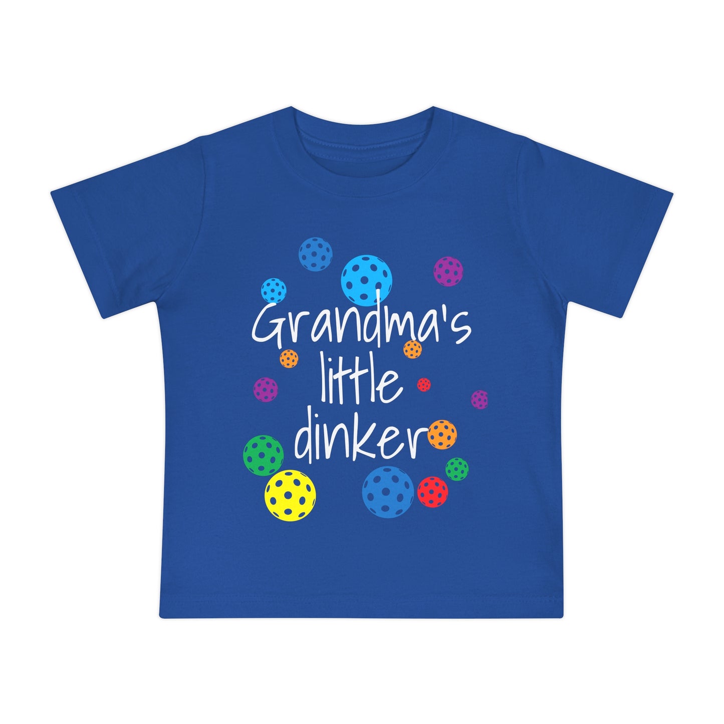 PICKLEBALL - Baby Short Sleeve T-Shirt 'grandma's little dinker'