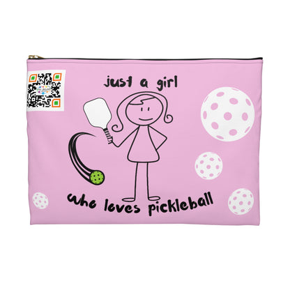 PICKLEBALL Accessory Pouch 'just a girl who loves pickleball'