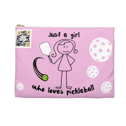 PICKLEBALL Accessory Pouch 'just a girl who loves pickleball'