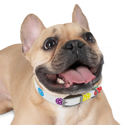 Pickleball Dog Collar white