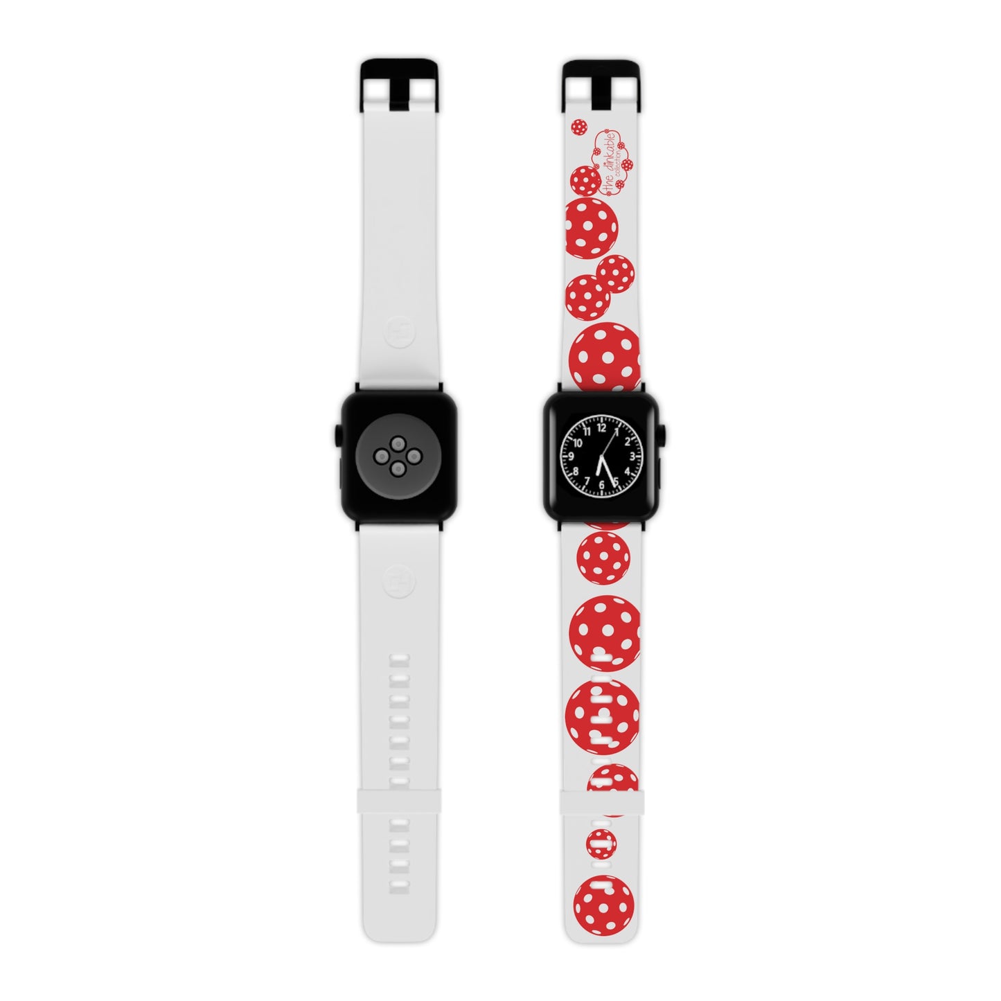 Pickleball Watch Band for Apple Watch RED & WHITE