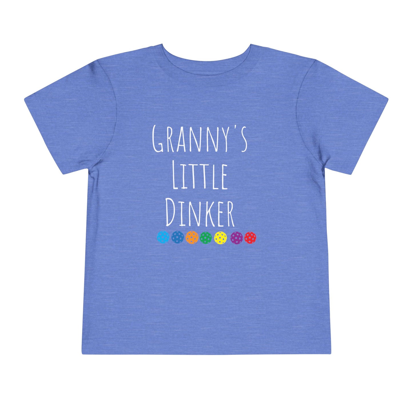 PICKLEBALL Toddler Short Sleeve Tee - grandma's little dinker