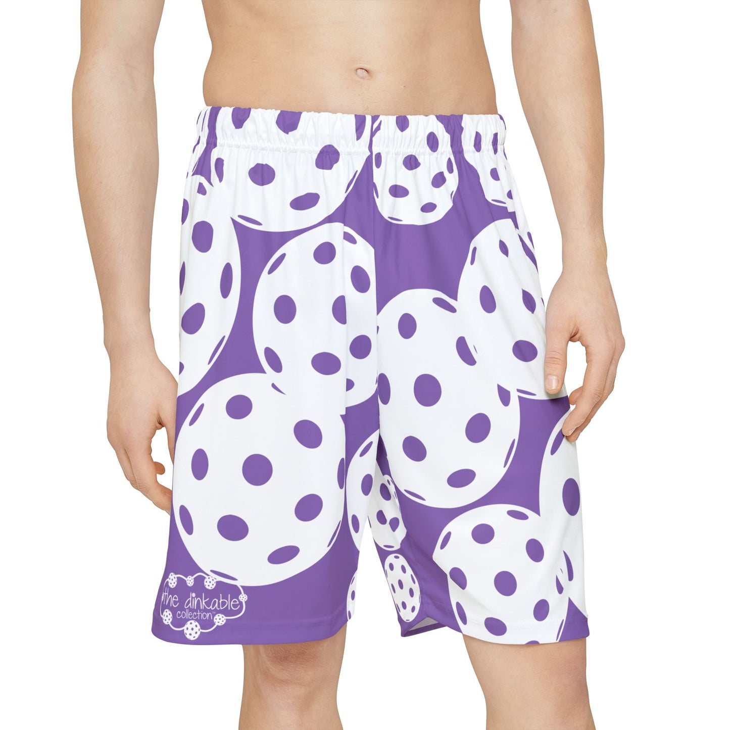 PICKLEBALL UNISEX Sports Shorts LONG  purple/white