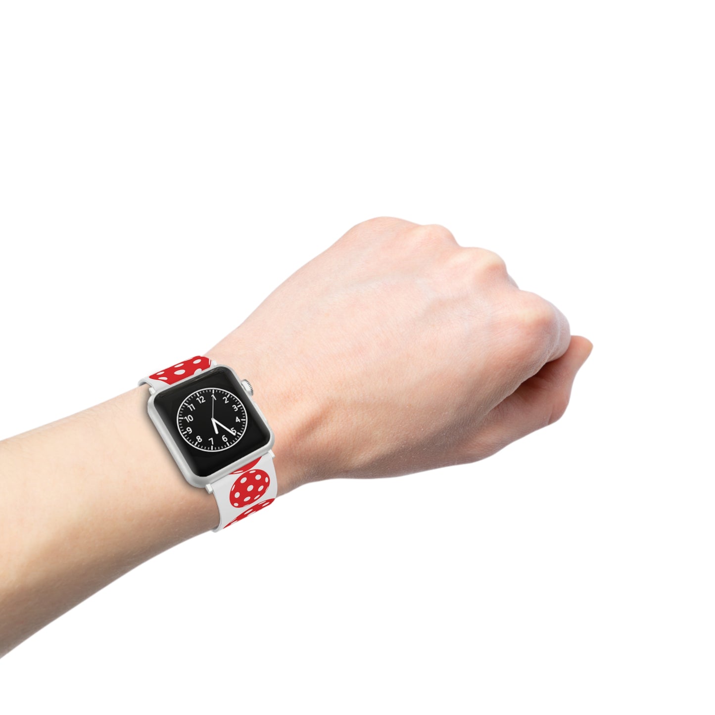 Pickleball Watch Band for Apple Watch RED & WHITE