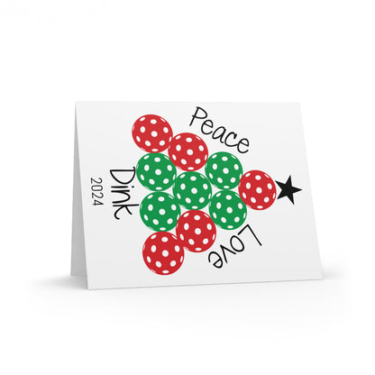 PICKLEBALL HOLIDAY Greeting cards (8, 16, and 24 pcs)