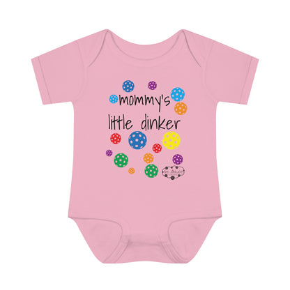 PICKLEBALL Infant Baby Rib Bodysuit - 'mommy's Little dinker'