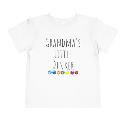 PICKLEBALL Toddler Short Sleeve Tee - grandma's little dinker