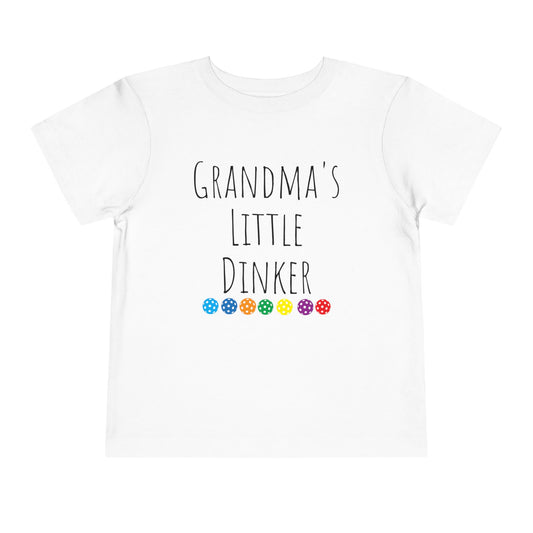 PICKLEBALL Toddler Short Sleeve Tee - grandma's little dinker