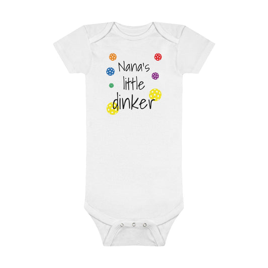 PICKLEBALL Baby Short Sleeve Onesie®  Nanas little dinker