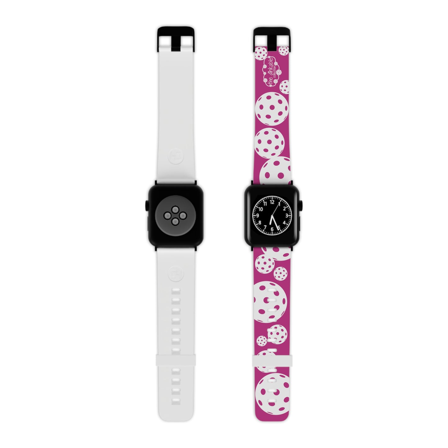 PICKLEBALL Watch Band for Apple Watch PINK AND WHITE