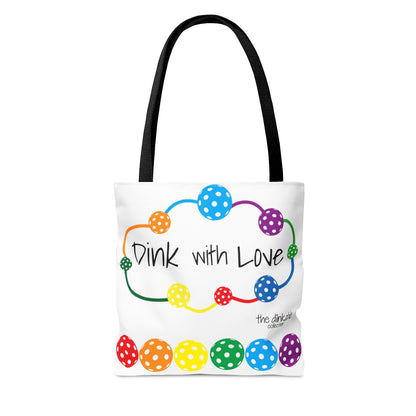 PICKLEBALL - ONE LOVE Tote Bag DINK WITH LOVE TOTE