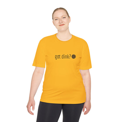 PICKLEBALL - Unisex Moisture Wicking Tee 'got dink'