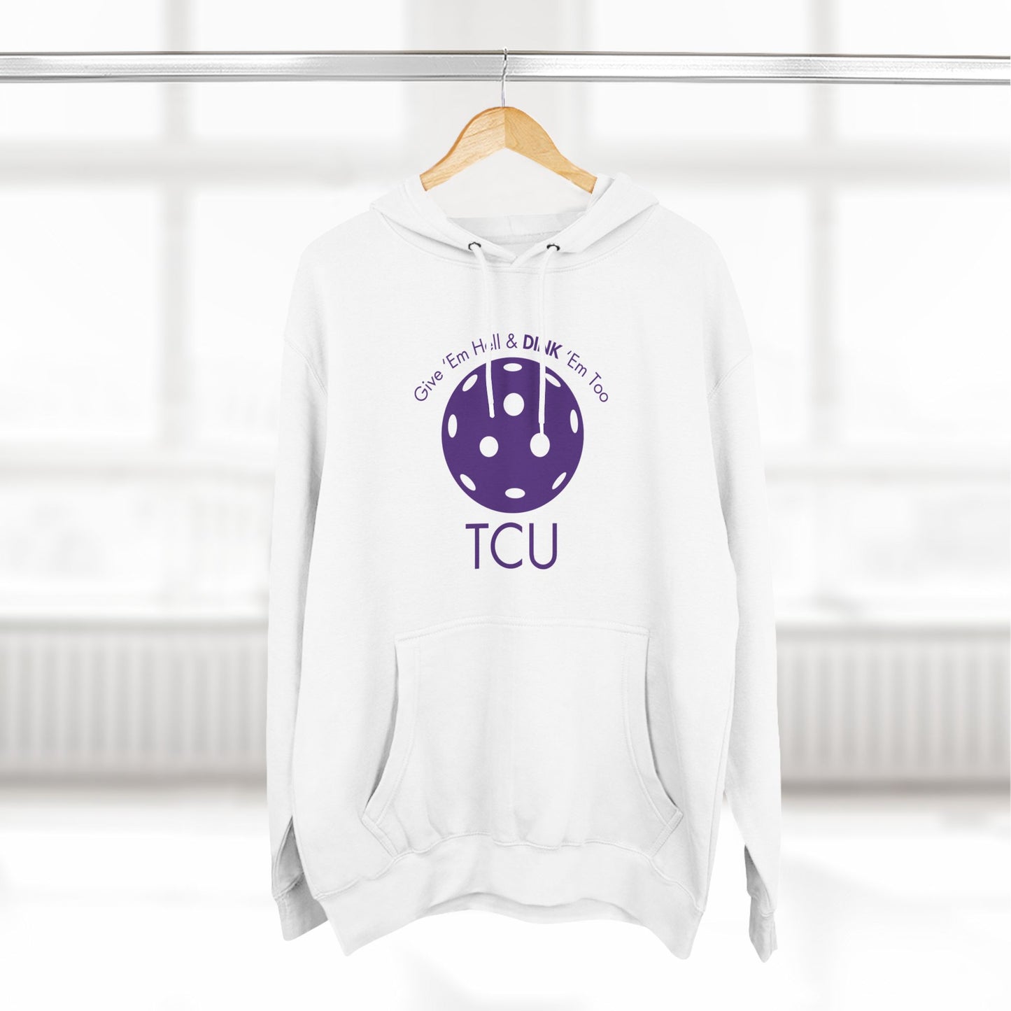 PICKLEBALL Three-Panel Fleece Hoodie TCU