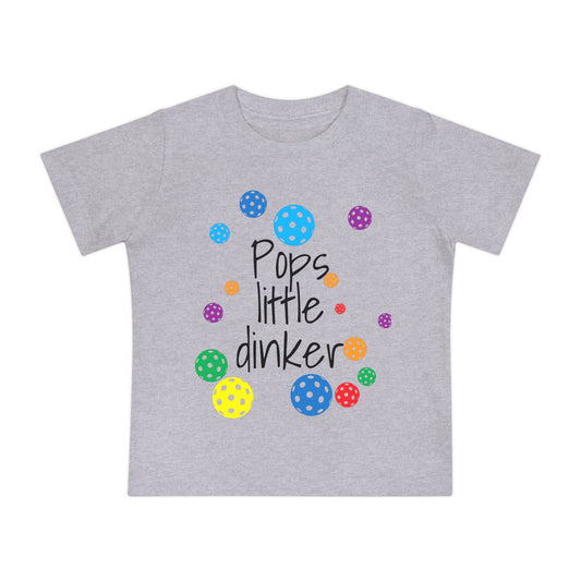 PICKLEBALL - Baby Short Sleeve T-Shirt 'Pops little dinker'