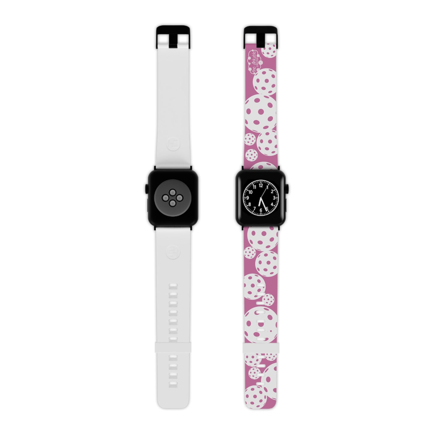 PICKLEBALL Watch Band for Apple Watch PINK AND WHITE