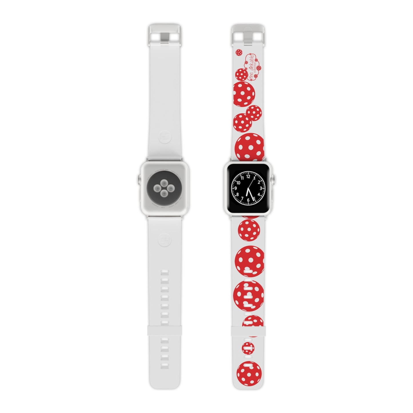 Pickleball Watch Band for Apple Watch RED & WHITE