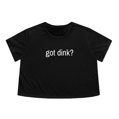 Womens' Cropped Tee - got dink?