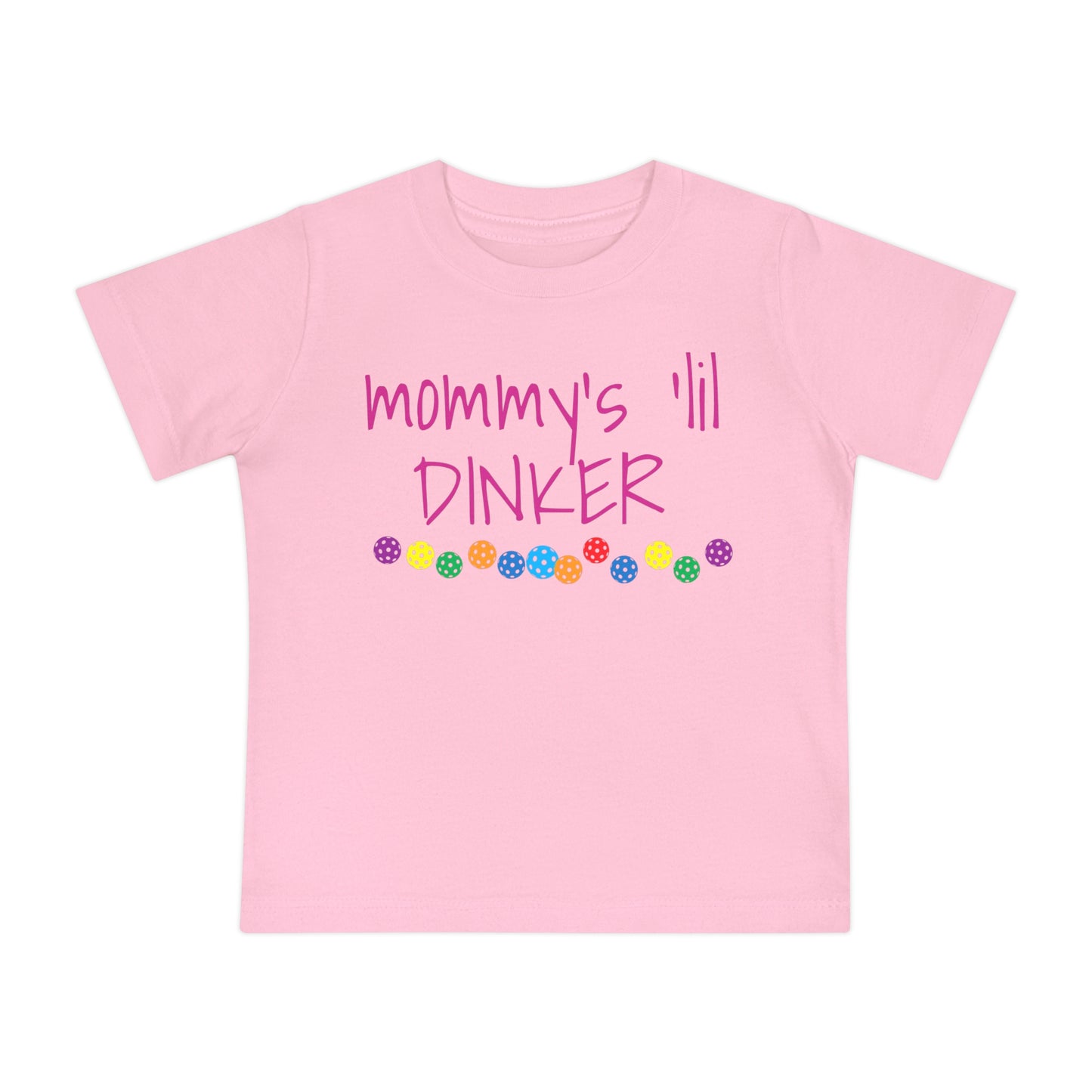 Pickleball Baby Short Sleeve T-Shirt - Mommy's 'lil dinker