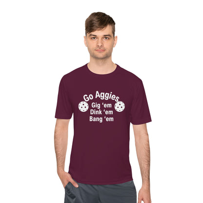 PICKLEBALL Unisex Moisture Wicking Tee - TAMU