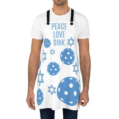 PICKLEBALL PEACE LOVE DINK Apron - STAR OF DAVID