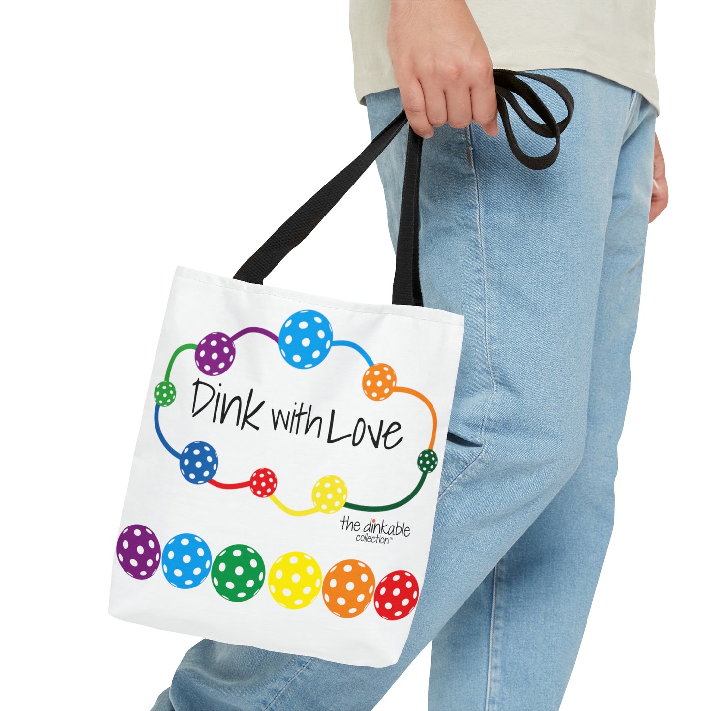 PICKLEBALL - ONE LOVE Tote Bag DINK WITH LOVE TOTE