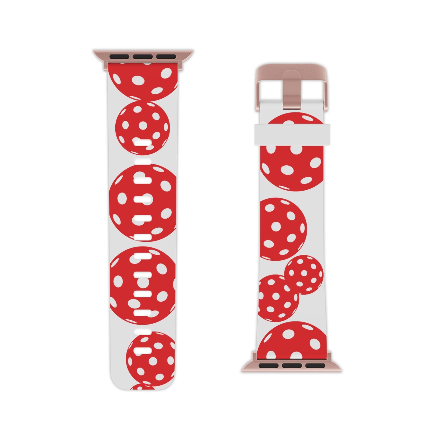 Pickleball Watch Band for Apple Watch RED & WHITE