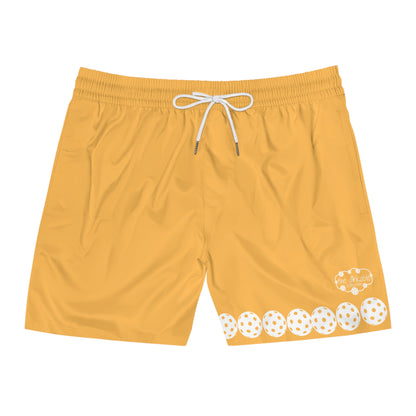 PICKLBALL Unisex Mid-Length Shorts CANTELOUPE