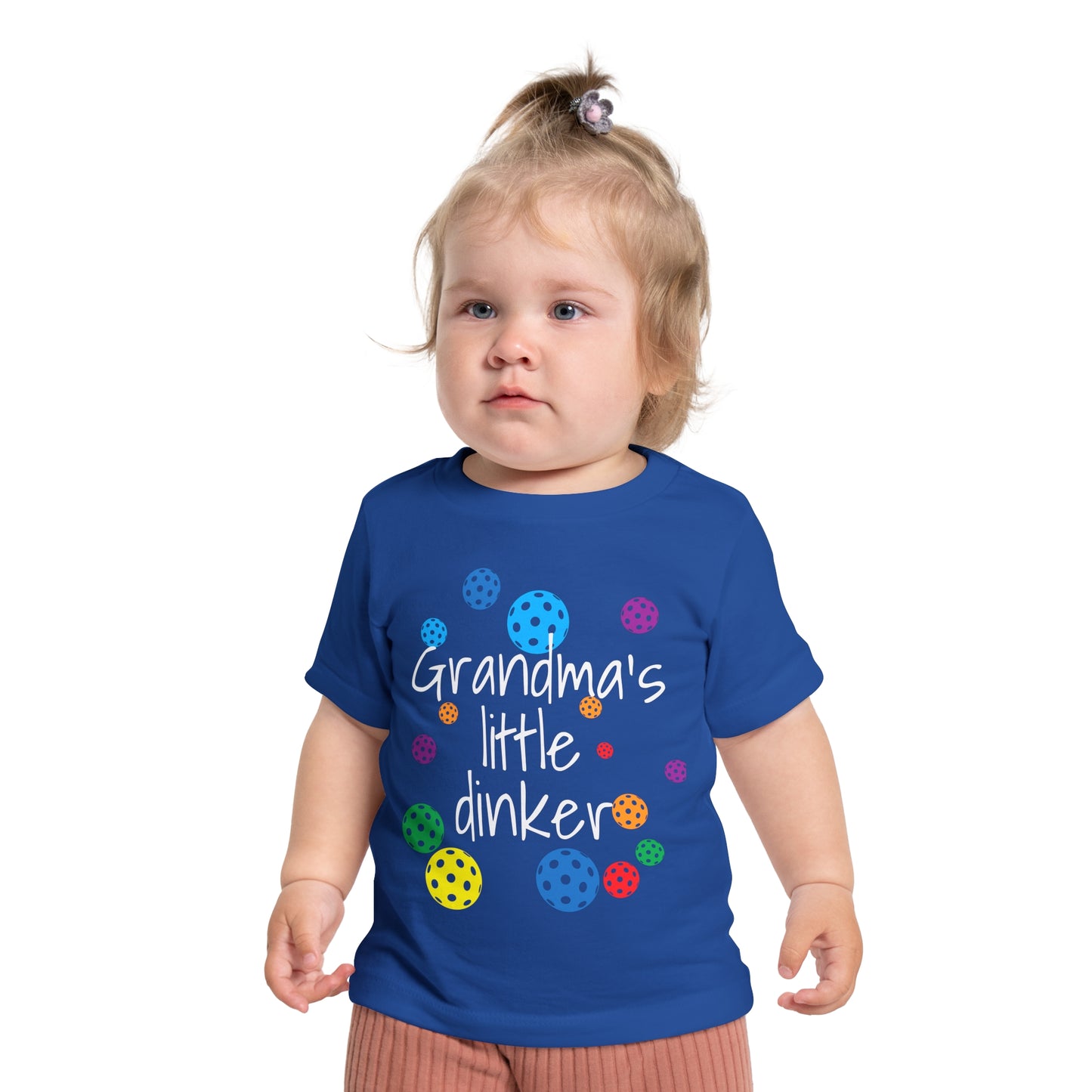 PICKLEBALL - Baby Short Sleeve T-Shirt 'grandma's little dinker'