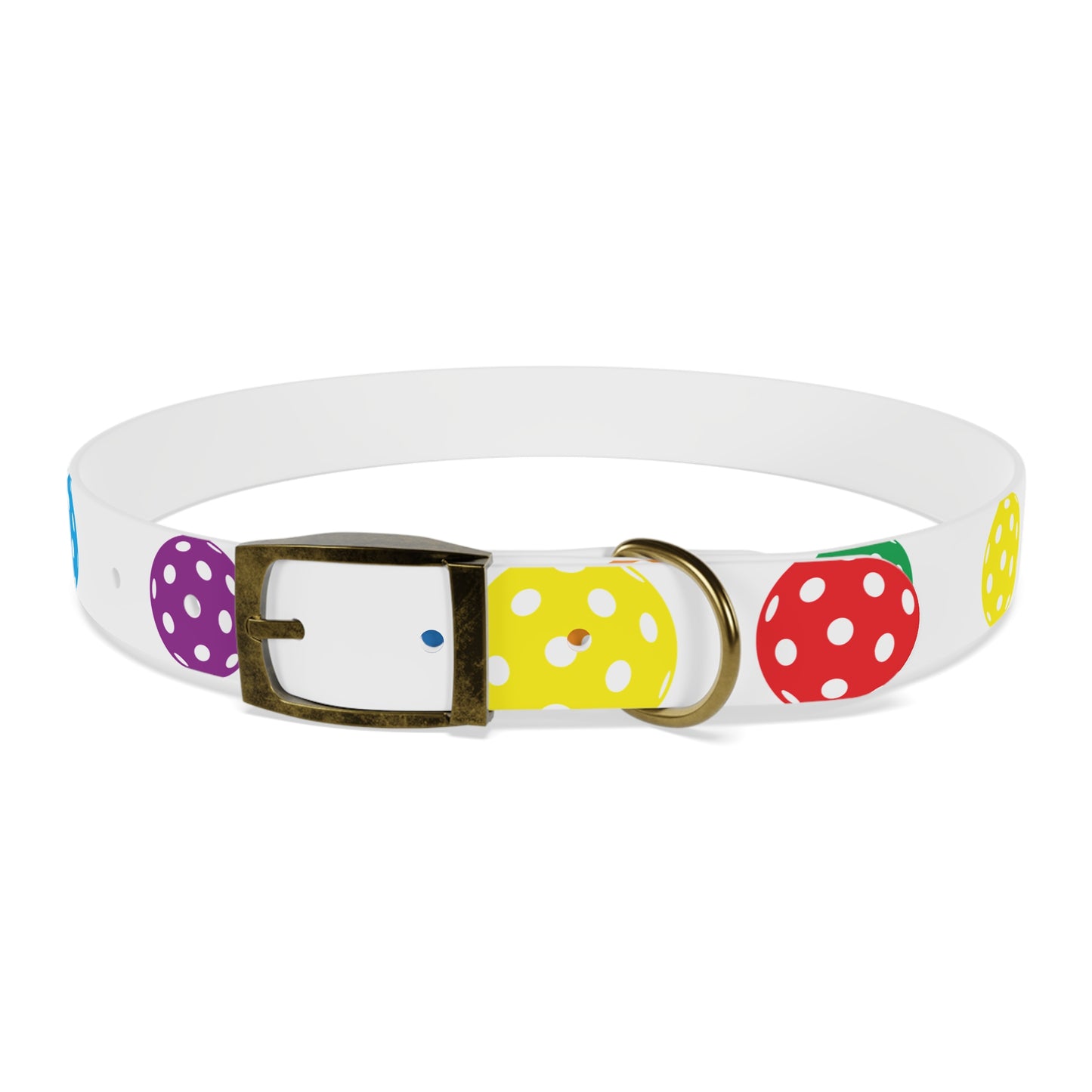 Pickleball Dog Collar white