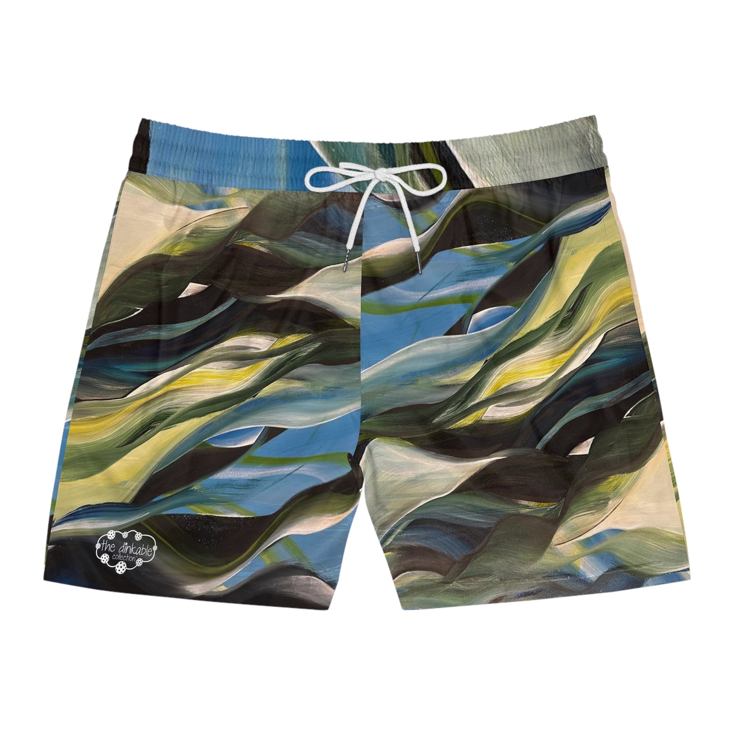 PICKLEBALL UNISEX Mid-Length Shorts (AOP) WAVE RUNNER