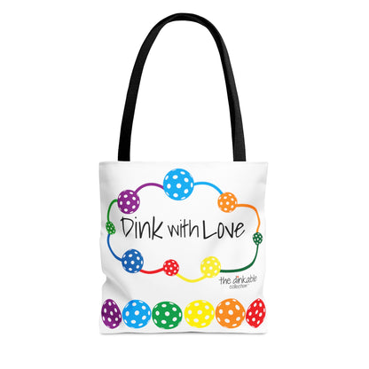 PICKLEBALL - ONE LOVE Tote Bag DINK WITH LOVE TOTE