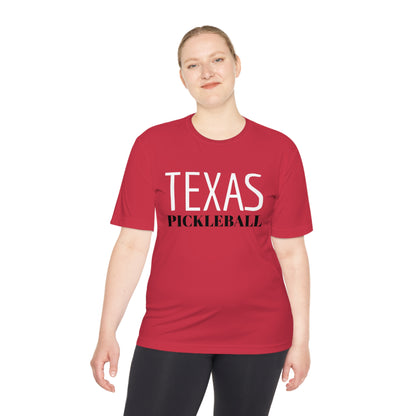 Unisex Moisture Wicking Tee TEXAS PICKLEBALL